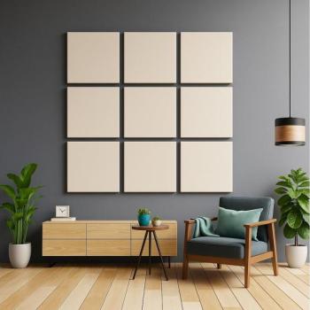 Pyrotek Akusztikus panel SILENCE 58x58 cm krémes  kép