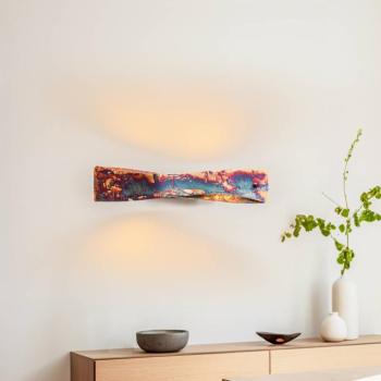 Quitani Baloria LED fali világítás, színes/oxidált kép