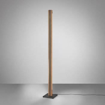 Quitani Elis LED-es állólámpa, tölgy/fekete kép