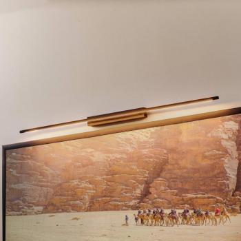 Quitani LED-es képvilágító Tolu, fekete, 138 cm hosszúságú kép