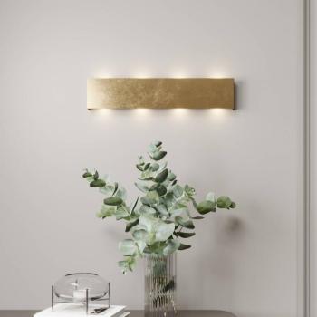 Quitani LED fali lámpa Maja, arany antik, szélesség 54 cm kép