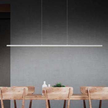 Quitani Margita LED-es függőlámpa, 118 cm hosszú, ezüst színű kép