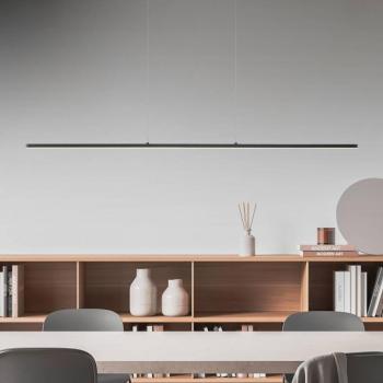 Quitani Margita LED-es függőlámpa, 118 cm hosszú, fekete színű kép