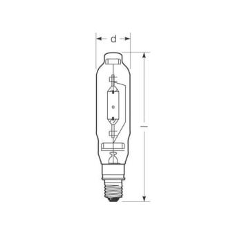RADIUM halogén gázlámpa E40 1000W HRI-T D tiszta kép