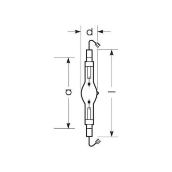 RADIUM halogén gázlámpa K12s 1000W HRI-TS NDL/S kép