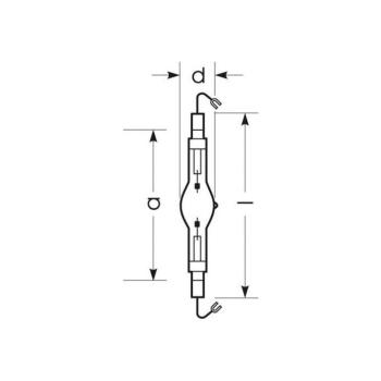 RADIUM halogén gázlámpa K12s 1950W HRI-TS D/S tiszta kép