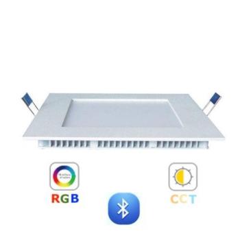 RGB-CCT LED panel , 12W , süllyesztett , négyzet , dimmelhető , színes , állítható fehér színárnyalat , Philips Hue kompatibilis kép