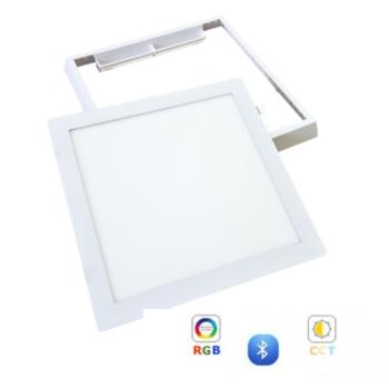 RGB-CCT LED panel , 24W , falon kívüli , négyzet , dimmelhető  , LEDISSIMO kép