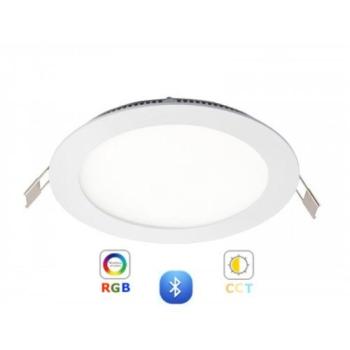 RGB-CCT LED panel , 24W , süllyesztett , kerek , dimmelhető , LEDISSIMO kép