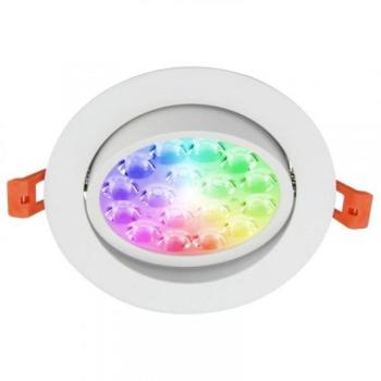 RGB-CCT LED panel , 9W , süllyesztett , szpot , billenthető , kerek , dimmelhető , színes, állítható fehér színárnyalat , SMART , Miboxer (Mi-Light) , FUT062 kép