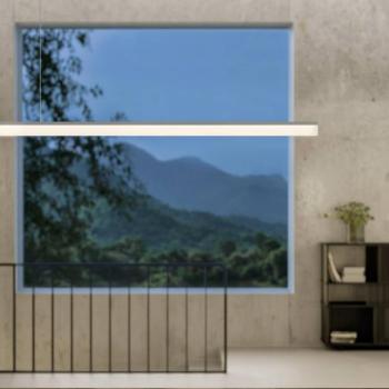 Ribag Aroa LED függeszték DALI dim 4,000K alumínium 150cm kép
