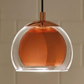 Rocamar függő lámpa, 1 izzós, réz kép