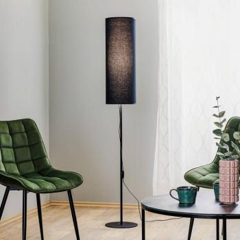 Rondo állólámpa, fekete, magasság 165 cm, chintz, E27 kép
