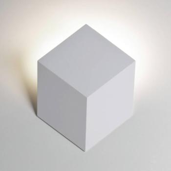 Rotaliana LED-es fali lámpa QB, fehér, alumínium kép