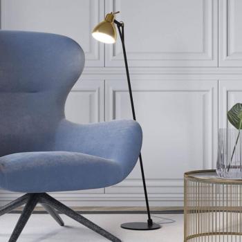 Rotaliana Luxy F0 Glam állólámpa fekete/arany kép
