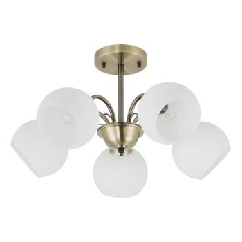  Rúdon függő csillár NESTOR 5xE27/40W/230V sárgaréz  kép