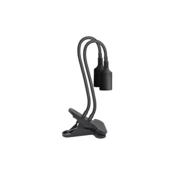  Rugalmas asztali növénylámpa klippel PLANTY 2xE27/30W/230V fekete  kép