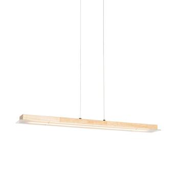 Rusztikus fa lógólámpa LED-del és érintős fényerő-szabályzóval - Platina kép