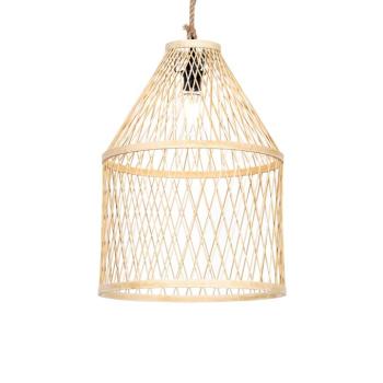 Rusztikus kültéri függőlámpa rattan 40x55 cm - Calamus kép