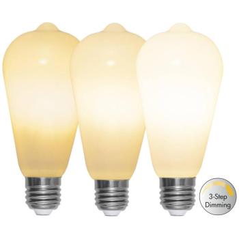 Rusztikus LED lámpa E27 ST64 6,5W 3 f. dimm, opál kép