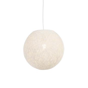 Rusztikus lógólámpa fehér 35 cm - Corda kép
