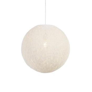 Rusztikus lógólámpa fehér 45 cm - Corda kép
