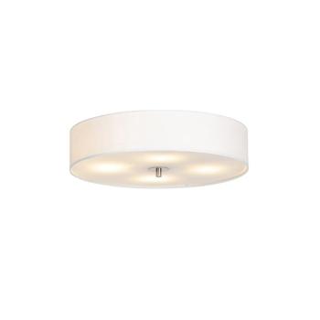 Rusztikus mennyezeti lámpa fehér 50 cm - Drum kép