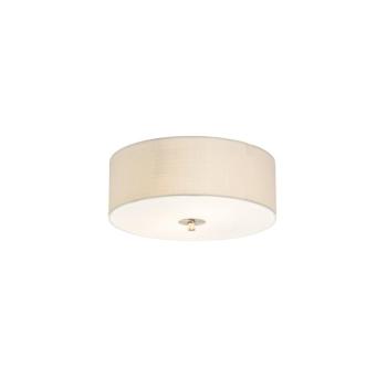 Rusztikus mennyezeti lámpa fehér/krém 30 cm - Drum Jute kép