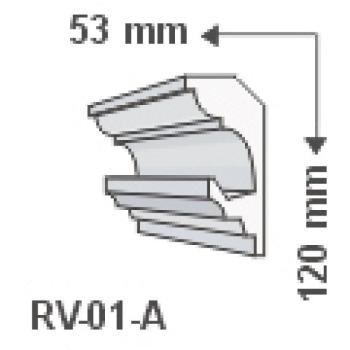 RV-01-A , Rejtett világítás díszléc , holker , 1.25 m/db kép