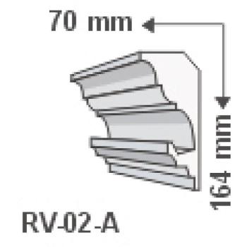 RV-02-A , Rejtett világítás díszléc , holker , 1.25 m/db kép