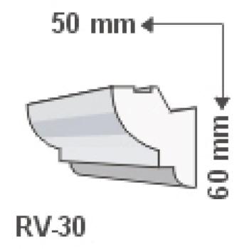 RV-30 , Rejtett világítás díszléc , oldalfal , 1.25 m/db kép