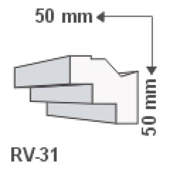RV-31 , Rejtett világítás díszléc , oldalfal , 1.25 m/db kép