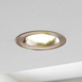 Saliceto LED beép. spot, kerek merev 2700K nikkel kép
