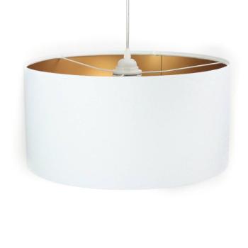 Salina függőlámpa, fehér/arany Ø 40cm kép
