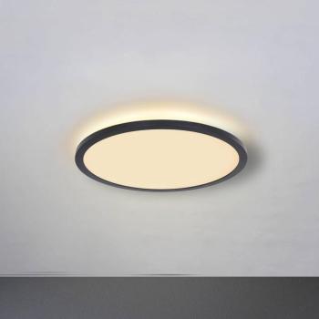 Sapana LED mennyezeti lámpa, fekete, kerek, dimm. kép