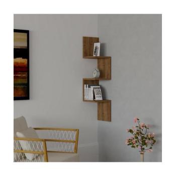  Sarokpolc ZIKZAK 105,5x25 cm barna  kép