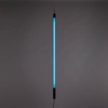 SELETTI LED lámpa Linea, kék, fa részletek, univerzális kép
