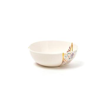 SELETTI salátás tál Kintsugi 1, színes, 300 ml, porcelán kép