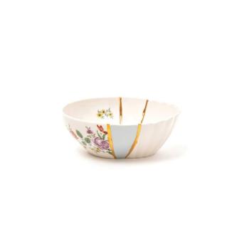SELETTI salátás tál Kintsugi 3, színes, 300 ml, porcelán kép