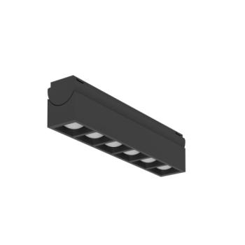 Sínes LED lámpa , lineáris , 18 cm , track light , 6W , dimmelhető , CCT , 1 fázisú , 2 pólusú , fekete , EGLO TPLUS , 901686 kép