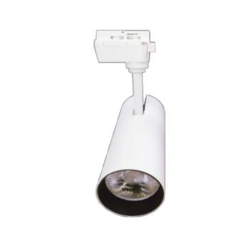 Sínes LED lámpa , track light ,1 fázisú , 2 pólusú , 10 Watt , természetes fehér , fehér kép