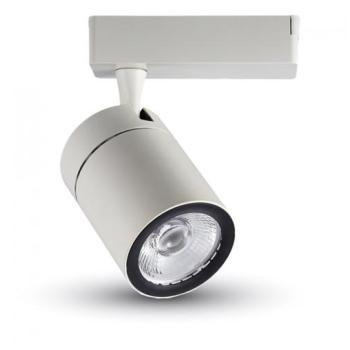 Sínes LED lámpa , track light , 1 fázisú , 2 pólusú , 25 Watt , hideg fehér , fehér kép