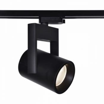 Sínes LED lámpa , track light , 1 fázisú , 2 pólusú , 35 Watt , 38° , természetes fehér , fekete , Elmark kép