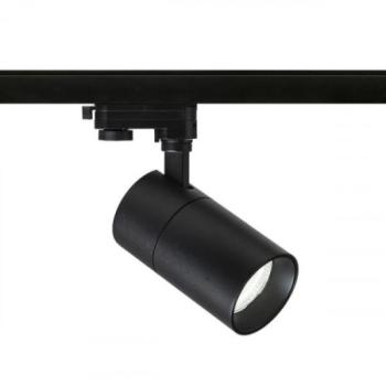 Sínes LED lámpa , track light , 3 fázisú , 4 pólusú , 20W , CCT , dimmelhető , fekete , RENDL , WISH kép