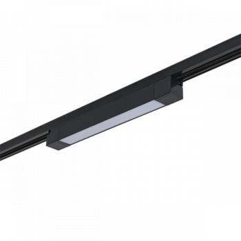 Sínes LED lámpa , track light , lineáris , 1 fázisú , 2 pólusú , 30 Watt , 47 cm , meleg fehér , fekete , Elmark kép