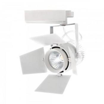 Sínes LED lámpa , track light , stúdió , 3 fázisú , 4 pólusú , 33 Watt , 24-60° , SAMSUNG CHIP , meleg fehér , CRI&gt;90 , 5 év garancia , fehér kép
