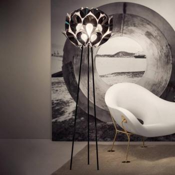 Slamp Flora - designer állólámpa, ezüst kép