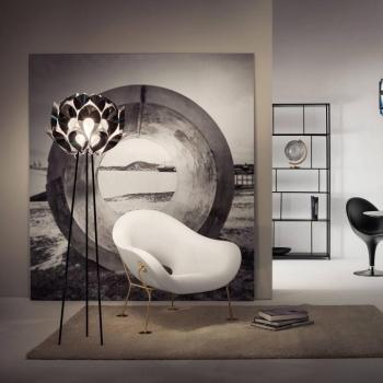 Slamp Flora Designer állólámpa háromlábú, ón kép