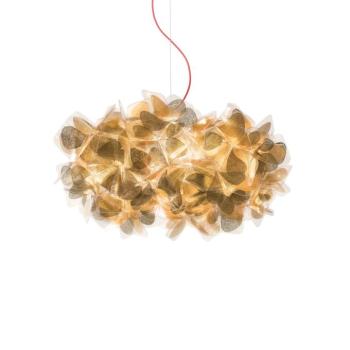 Slamp függőlámpa Clizia Mama Non Mama, Ø53cm, arany/vörös kép