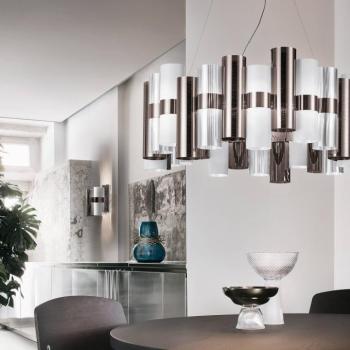 Slamp La Lollo L LED függő lámpa, Ø 80 cm, ón-f. kép